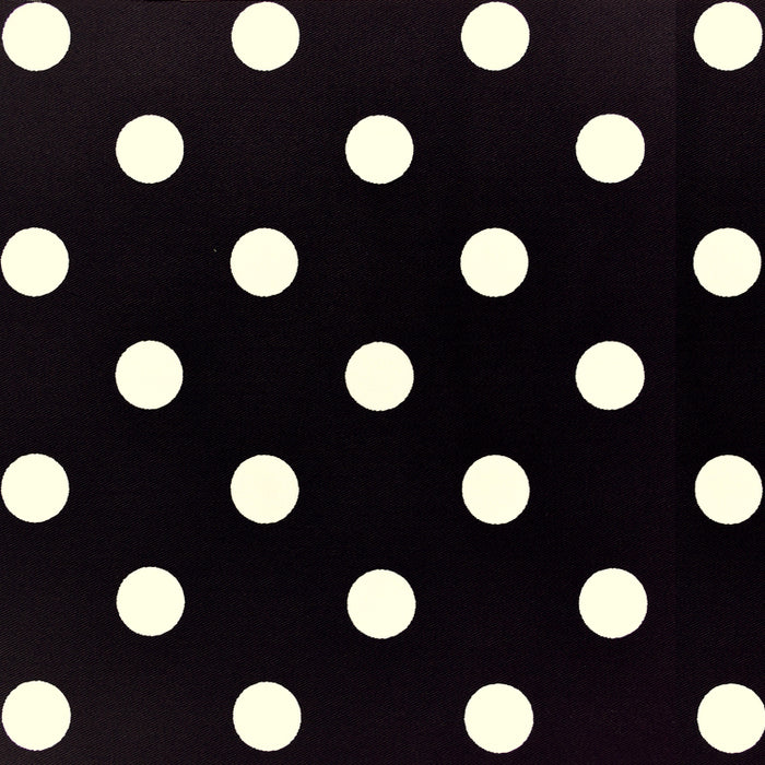 【SALE：30%OFF】 マグポーチ リュックタイプ polka dot large(twill・black) つや有りビニールコーティング