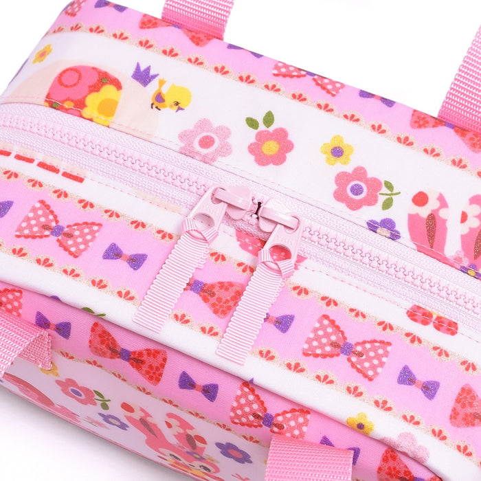 【OUTLET：50%OFF】 保温・保冷バッグ お花大好きプリティ動物フレンド(ピンク)