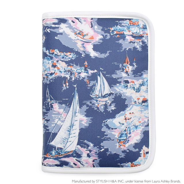 ゆうパケット対応 LAURA ASHLEY 母子手帳ケース(ファスナータイプ