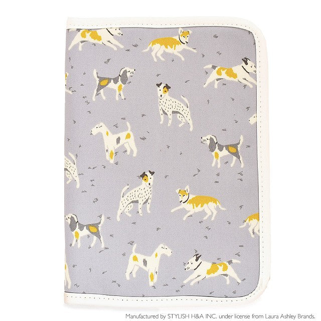 LAURA ASHLEY mother and child notebook case (zipper type) DOGS 