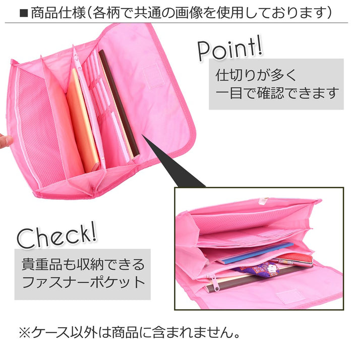 Multi case/mother and child notebook case bellows type ribbon silhouette 