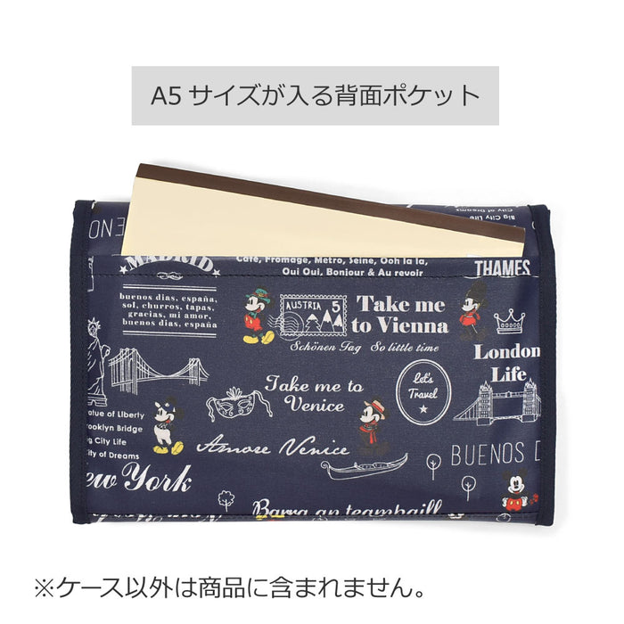 Disney multi-case / mother and child notebook case bellows type / Mickey Mouse / LET'S TRAVEL / Mickey Mouse / 