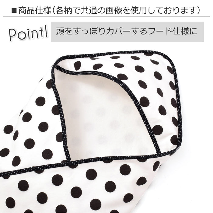 【サマーセール：45%OFF】 おくるみ・アフガン polka dot large(white)