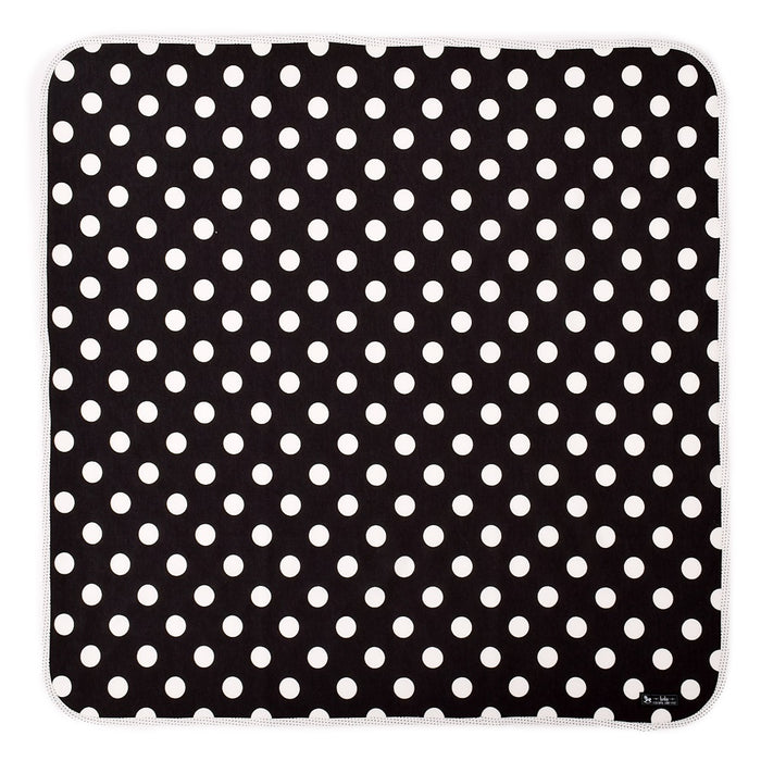 おくるみ・アフガン polka dot large(black)