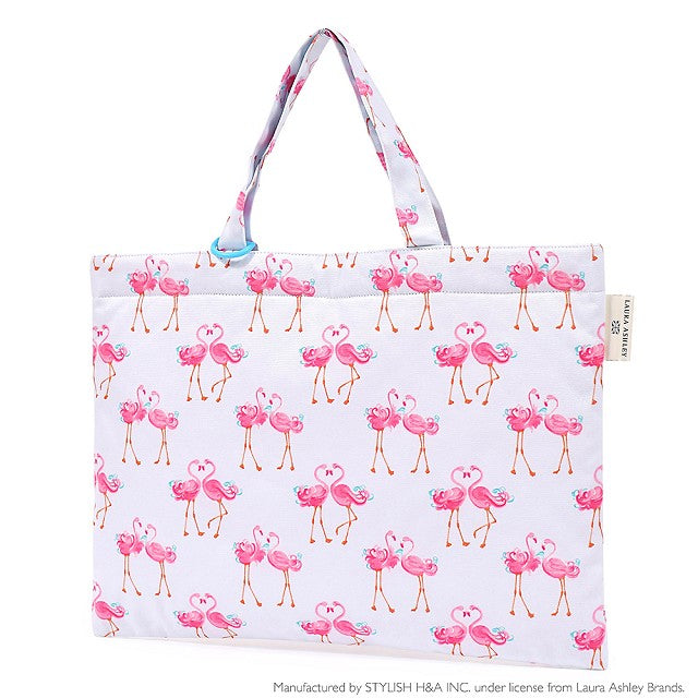 【2buy3buy最大10%OFF】LAURA ASHLEY レッスンバッグ キルティング(ループ付き) Pretty Flamingo