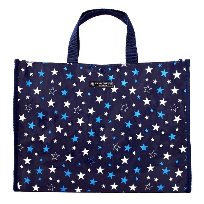 Pool Bag Laminated Bag (Square Type) Brilliant Star Navy 
