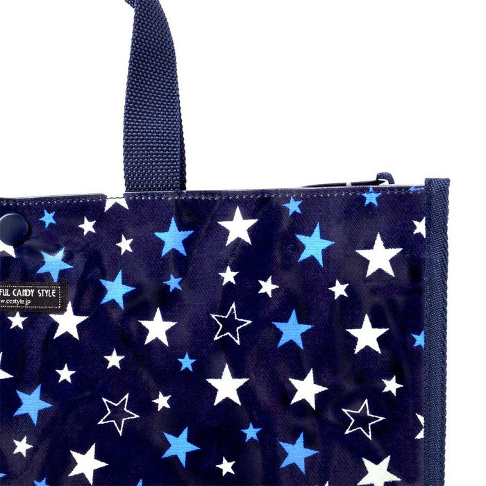 Pool Bag Laminated Bag (Square Type) Brilliant Star Navy 