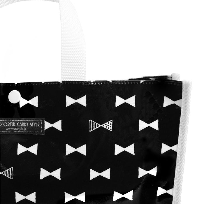 Pool Bag Laminated Bag (Square Type) Ribbon Silhouette