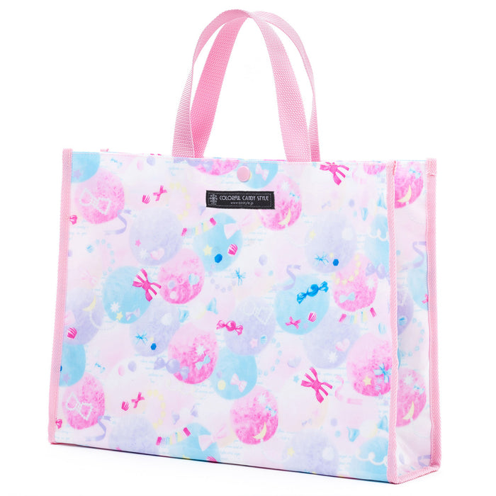 Pool bag Laminated bag (square type) Fluffy cute candy pop