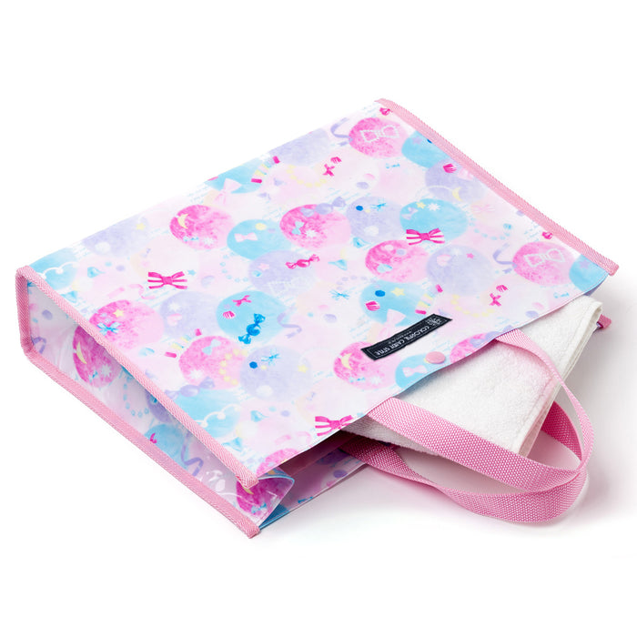 Pool bag Laminated bag (square type) Fluffy cute candy pop