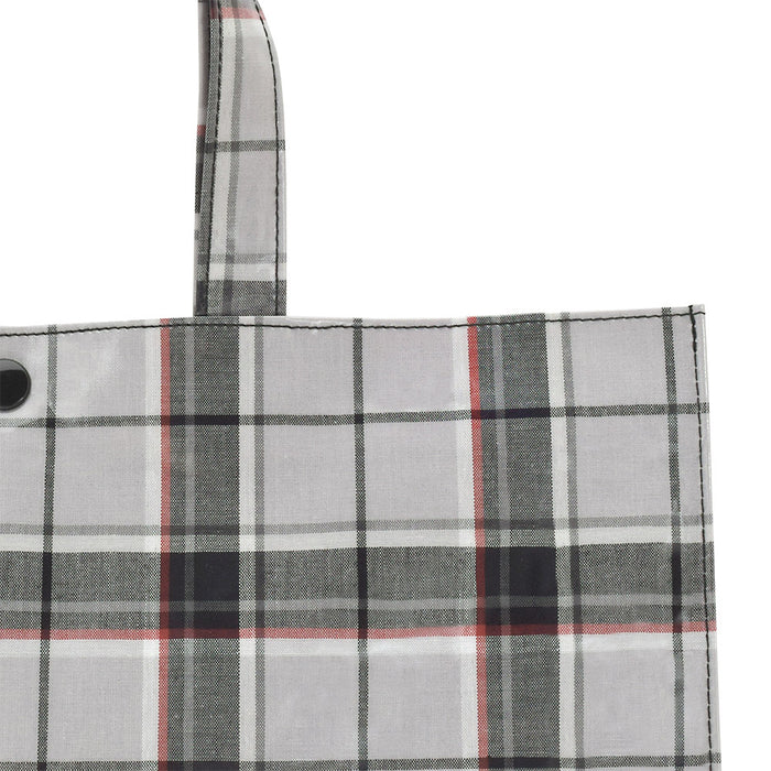 LAURA ASHLEY pool bag laminate bag (square type) Highland check 