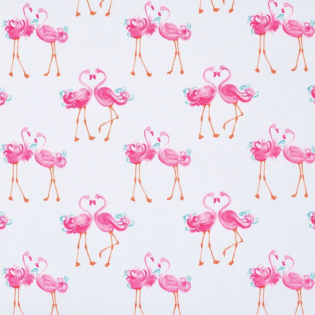 LAURA ASHLEY プールバッグ ラミネートバッグ(スクエアタイプ) Pretty Flamingo