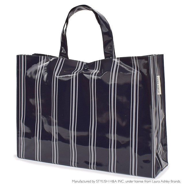 Laura Ashley Pool Bag Laminated Bag (Square Type) Farnworth Stripe 