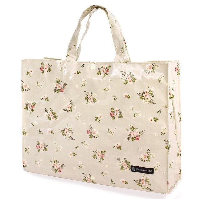 Pool Bag Laminated Bag (Square Type) Petite Bouquet 