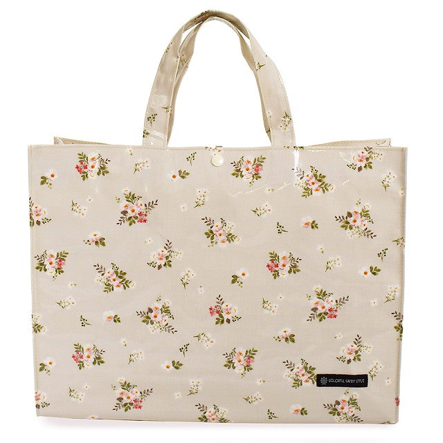 Pool Bag Laminated Bag (Square Type) Petite Bouquet 