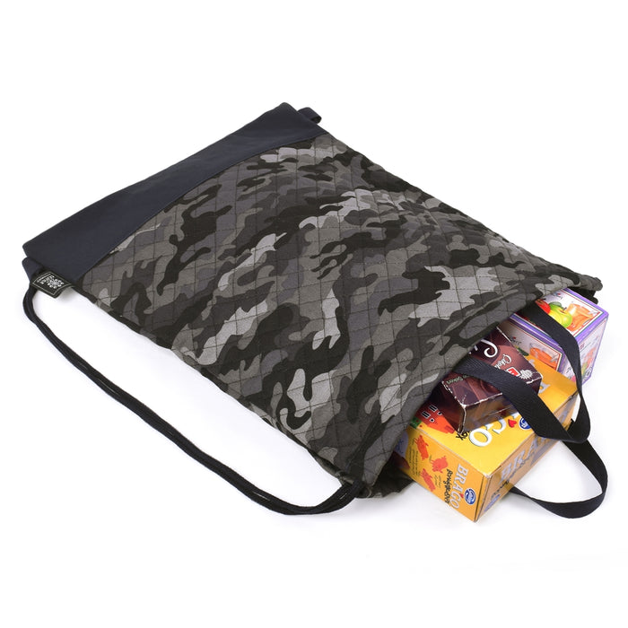 Knapsack quilted camouflage gray 