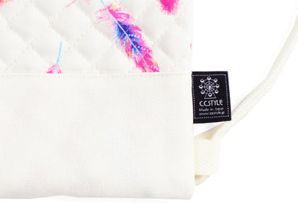 Knapsack Quilted Aurora Pink Feather