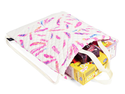 Knapsack Quilted Aurora Pink Feather