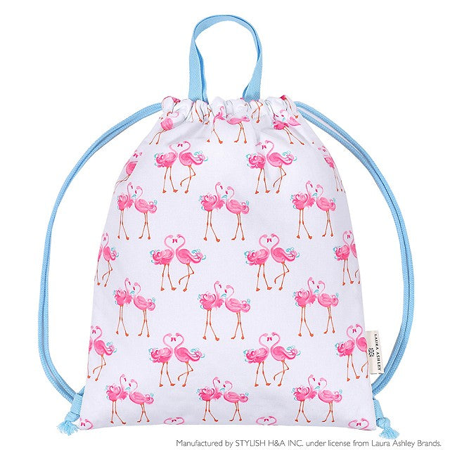 LAURA ASHLEY Knapsack Quilted Pretty Flamingo 
