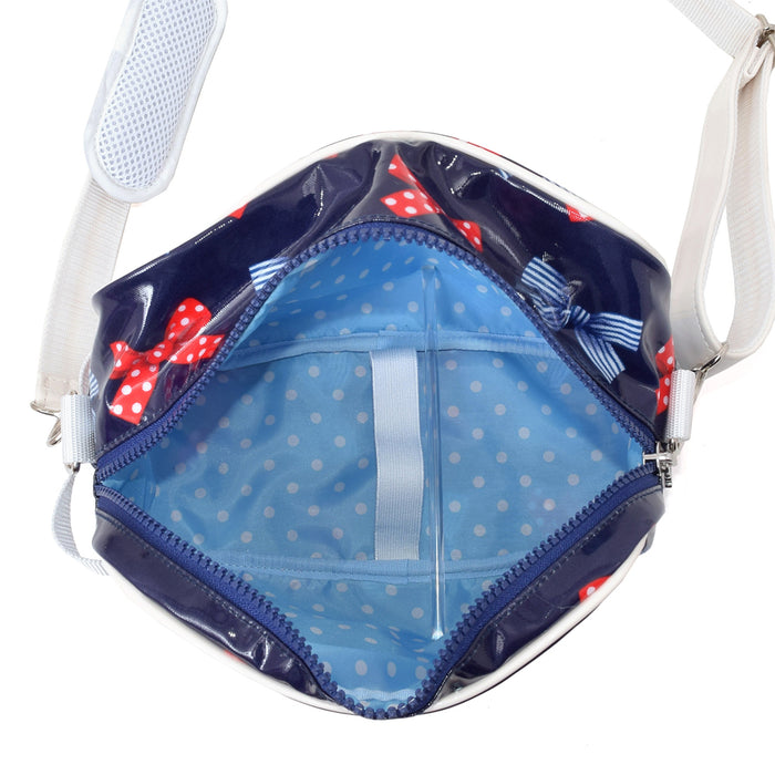 [SALE: 50% OFF] Kindergarten Bag Polka Dot and Stripe French Ribbon (Navy) 
