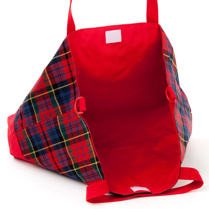 カラフルキャンディスタイルのレッスンバッグ。マチ付きの大きめ手提げバッグにショルダーベルト付き。男の子と女の子兼用で大活躍。