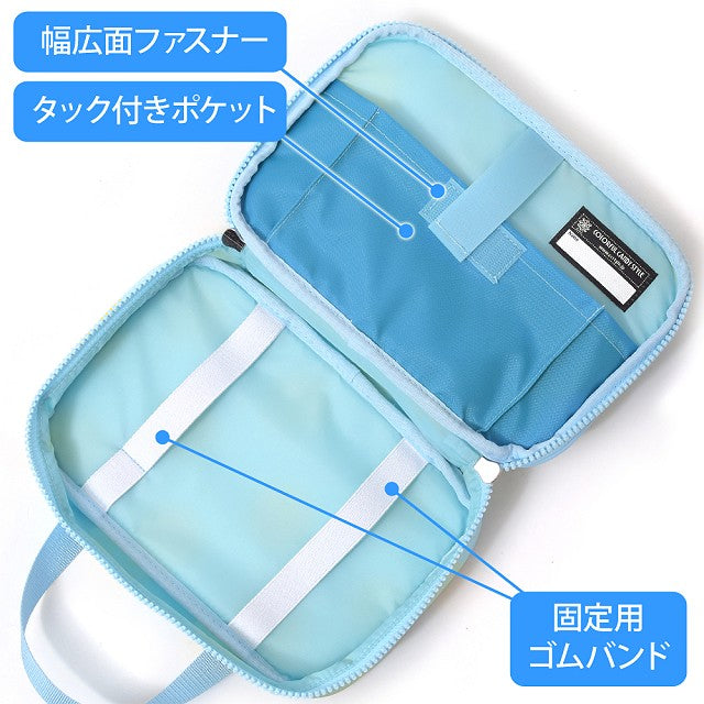 Sewing set Polka dots (white dots on light blue ground) 