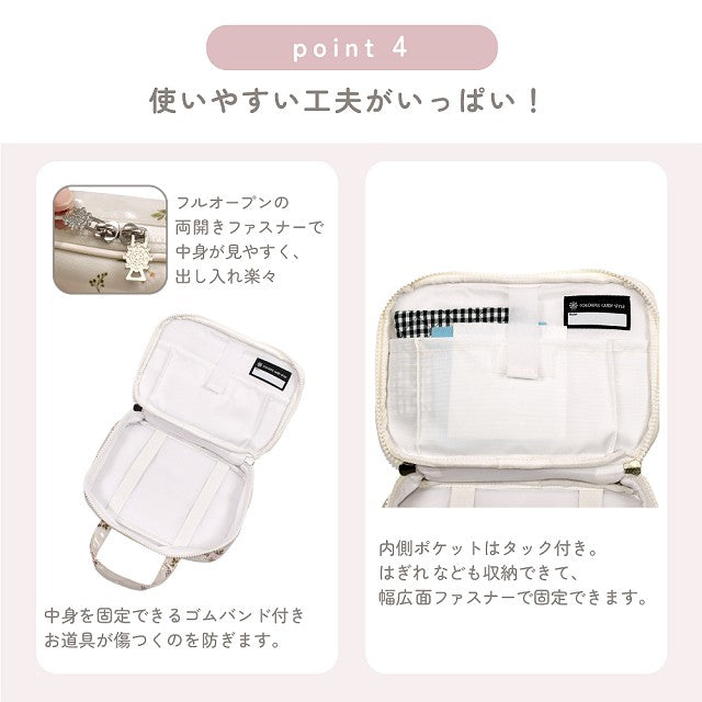 Sewing set Polka dots (white dots on light blue ground) 
