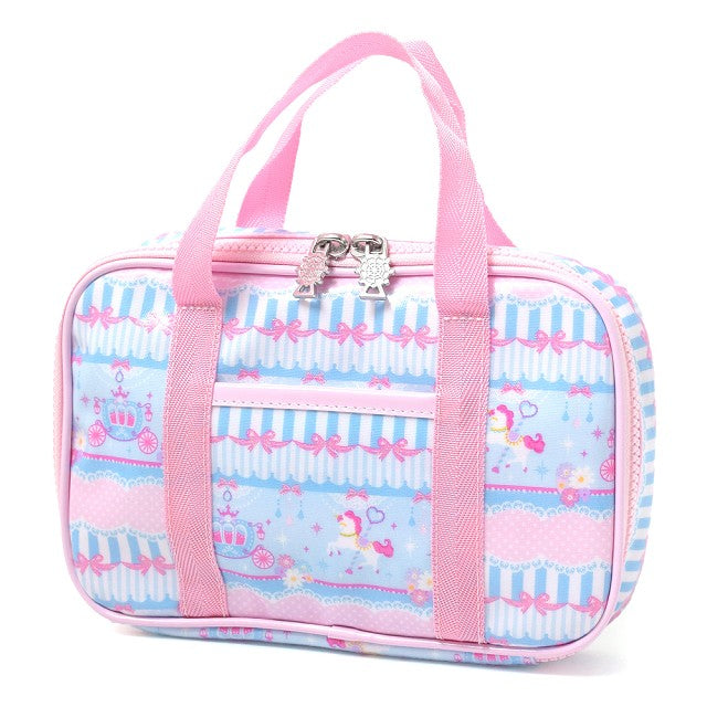 [SALE: 50% OFF] Sewing bag lace tulle and merry-go-round (light blue) 