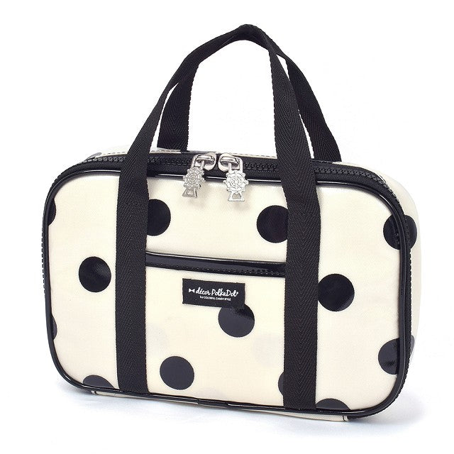 [SALE: 30% OFF] decor PolkaDot sewing bag polka dot large(twill・white) 