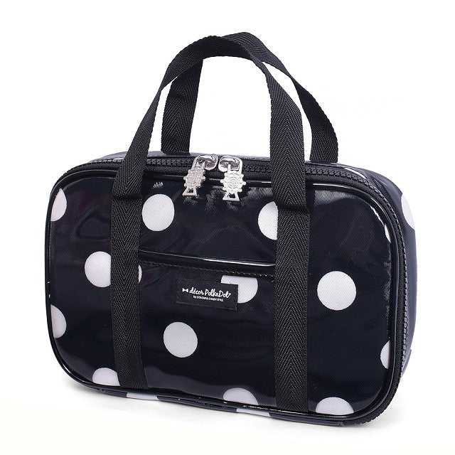 [SALE: 30% OFF] decor PolkaDot sewing bag polka dot large(twill・black) 
