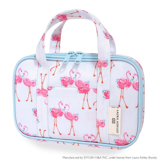 LAURA ASHLEY 裁縫・ソーイングバッグ(ミササ製 裁縫セット付き) Pretty Flamingo
