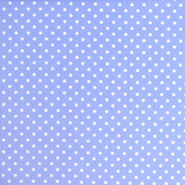 Pochette polka dots (white dots on a light blue background) 