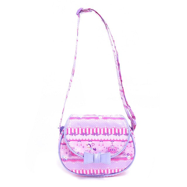 Pochette lace tulle and merry-go-round (pink) 
