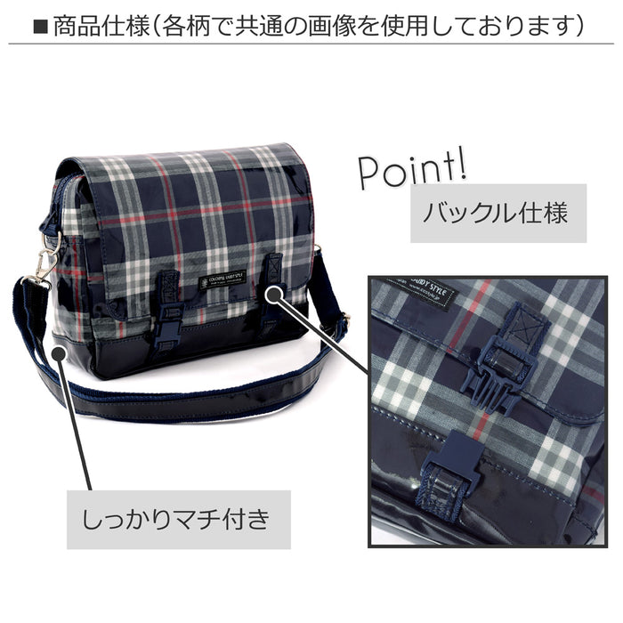 Shoulder bag Middle type Travel around the world with national flags (generation)