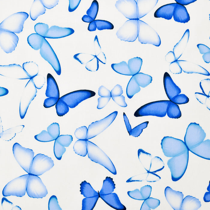 [SALE: 30% OFF] Lesson Bag Gusset Zipper Blue Butterfly 
