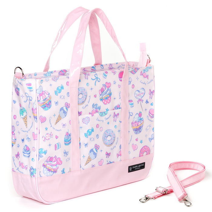 [SALE: 50% OFF] Lesson Bag Gusseted Zipper Milky Sweets candy a la mode 