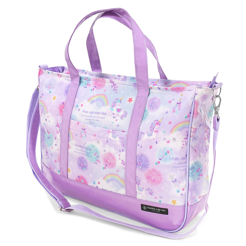 Lesson Bag Gusset Zipper Unicorn Fantasy 