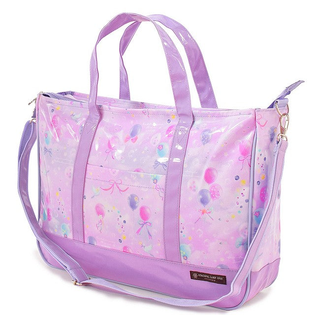 レッスンバッグ マチ付きファスナー パステルバルーン