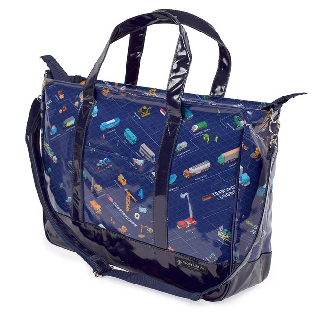 【SALE：60%OFF】 レッスンバッグ マチ付きファスナー クルマ社会の交通インフラ