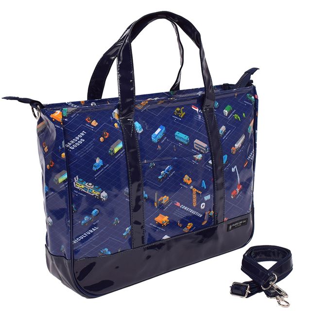 【SALE：60%OFF】 レッスンバッグ マチ付きファスナー クルマ社会の交通インフラ