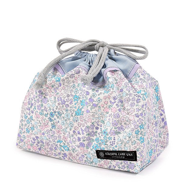 Drawstring Medium Gusset Lunch Bag (with Name Tag) Floral Oasis — COLORFUL  CANDY STYLE