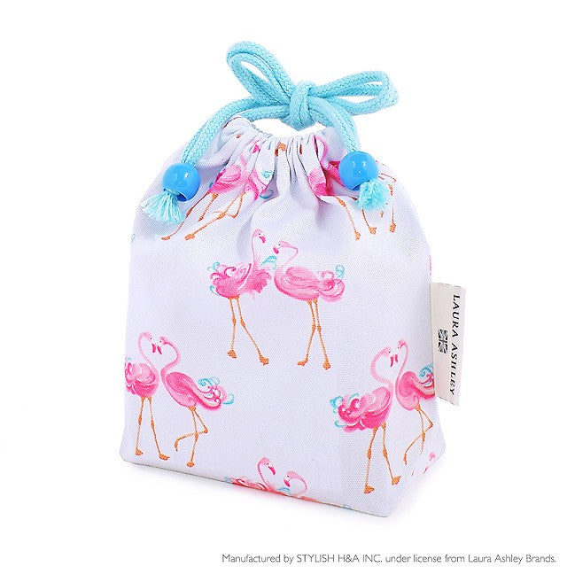 【入園入学グッズセール：15%OFF】 LAURA ASHLEY 巾着 小 コップ袋 Pretty Flamingo