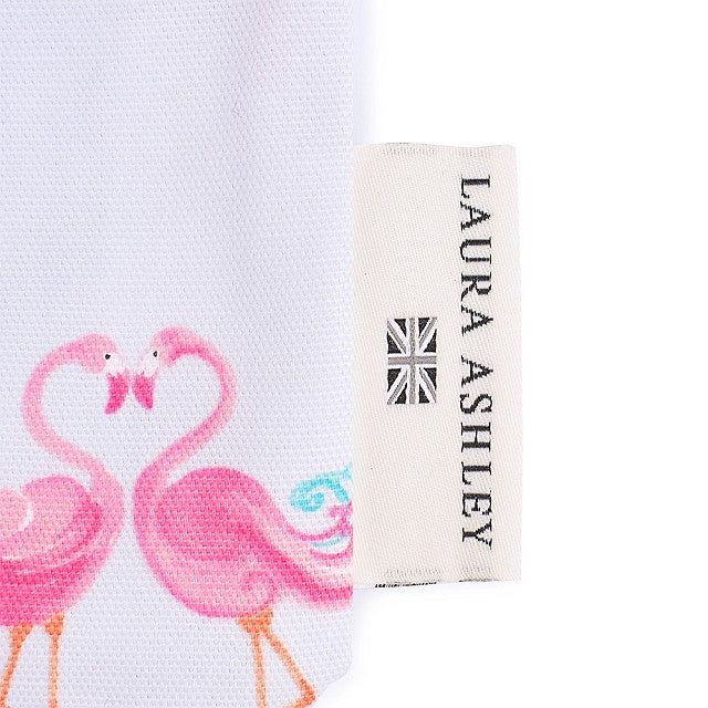 LAURA ASHLEY 巾着 小 コップ袋 Pretty Flamingo