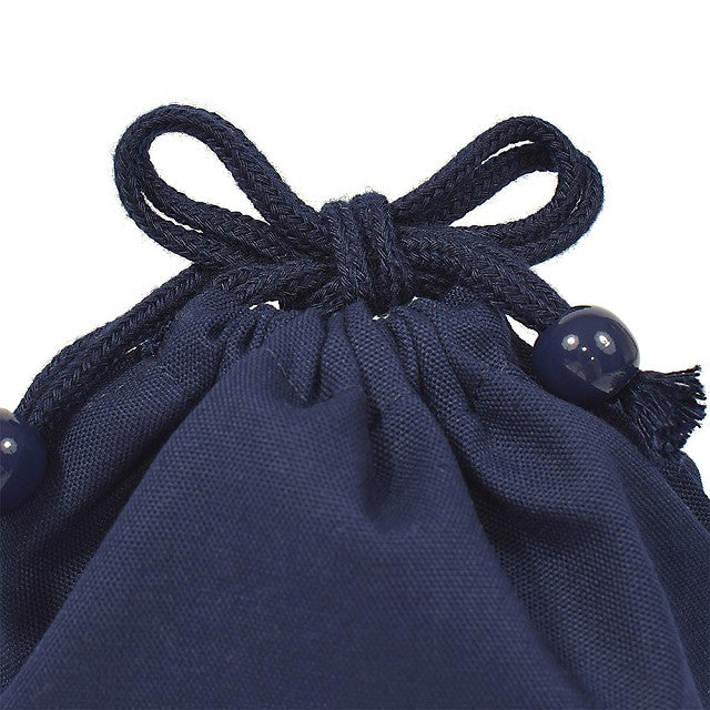 LAURA ASHLEY Drawstring Small Cup Bag DOGS with Royal Navy 