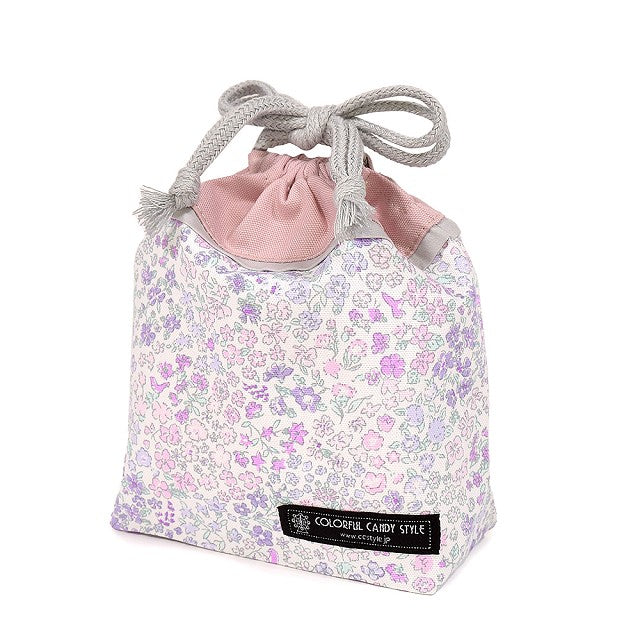 Purse small cup bag (with name tag) floral mist 