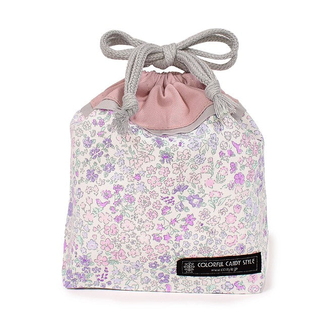 Purse small cup bag (with name tag) floral mist 