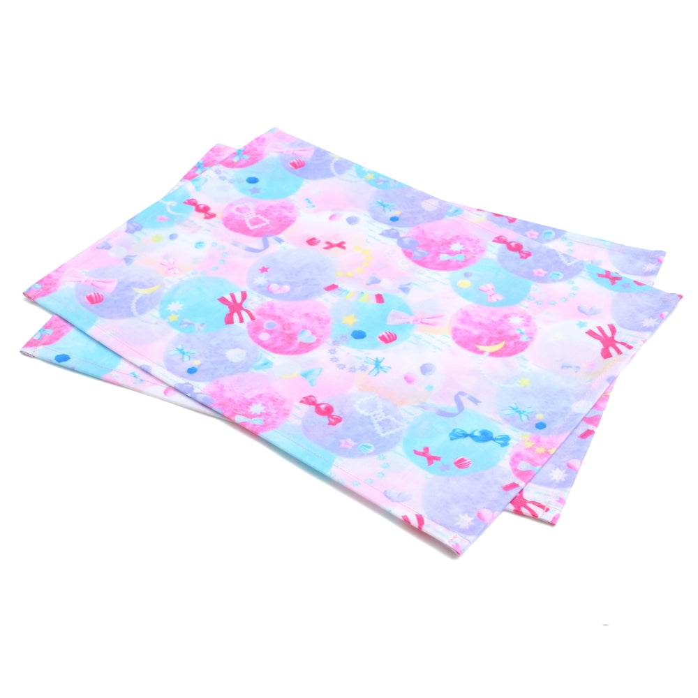 Placemat Laminated (25cm x 35cm) Set of 2 Fluffy Cute Candy Pop 