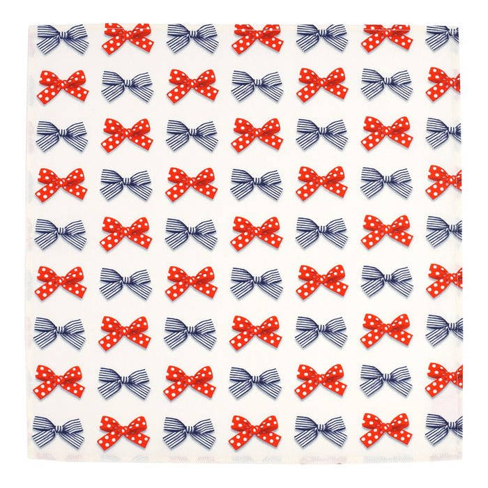 Lunch cloth/lunch napkin (45cm x 45cm) set of 2 different patterns French ribbon set 