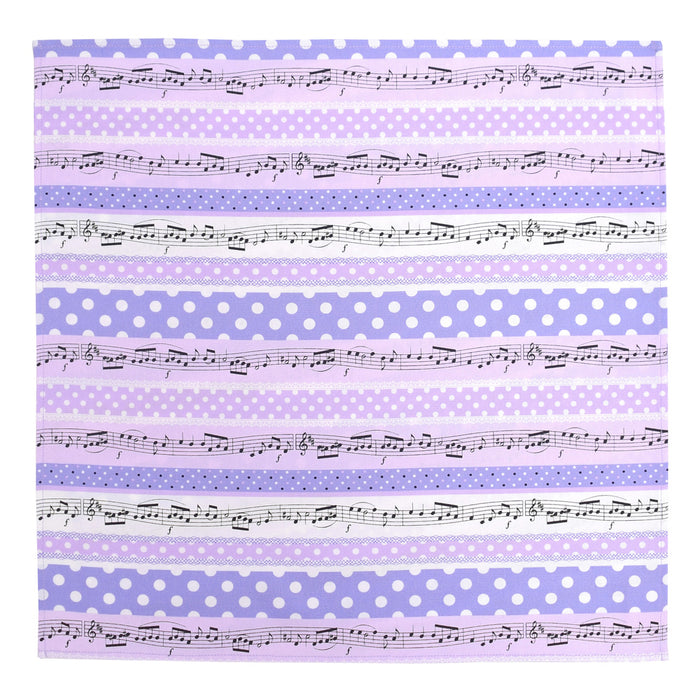 Lunch cloth/lunch napkin (45cm x 45cm) set of 2 different patterns Playing melody and lace ribbon set 