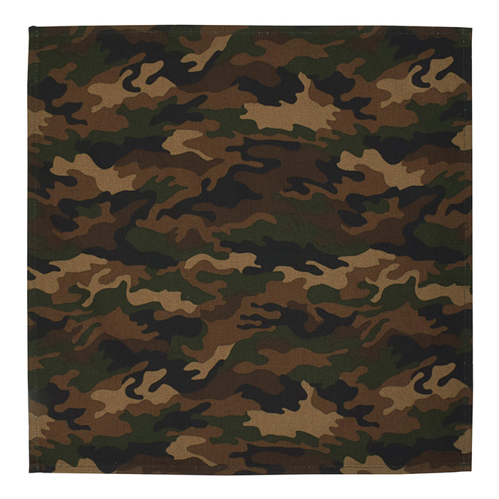 Lunch cloth/lunch napkin (45cm x 45cm) set of 2 camouflage/moss green 
